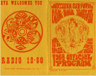Northern California Folk Rock Festival 1968 - Program (outside)