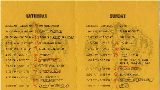 Northern California Folk Rock Festival 1968 - Program (inside)